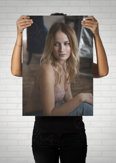 Фотокартина на холсте 50х70см «Портрет дочери» — фото