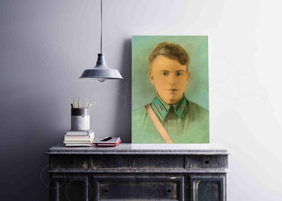 Фотокартина на холсте 30х40см «Боец» — фото