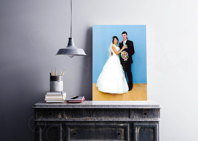 Фотокартина на холсте 60х80см «Жених и невеста» — фото