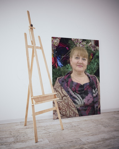 Портрет на холсте 30х40см «Татьяна 55 лет» — фото