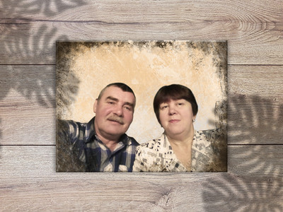 Фотокартина в ретро стиле на холсте 50х40см — фото