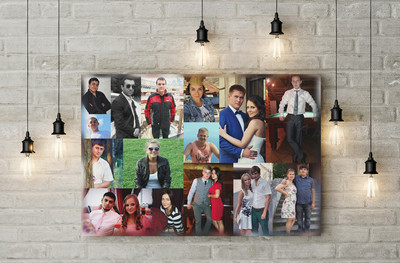 Фотокартина-коллаж на холсте 60х40см «Друзья» — фото