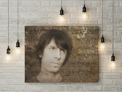 Фотокартина на холсте 28х21см «Друг музыкант» — фото