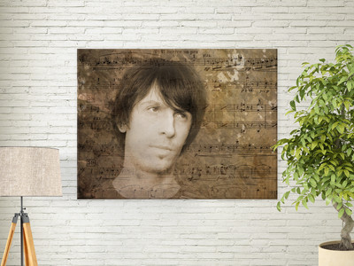 Фотокартина на холсте 28х21см «Друг музыкант» — фото