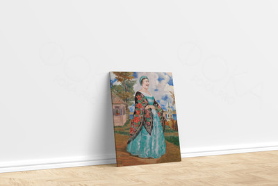 Картина-фотомонтаж на холсте 50х70см «Купчиха» — фото