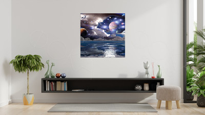 Фотокартина на холсте 113х113см «Космос» — фото