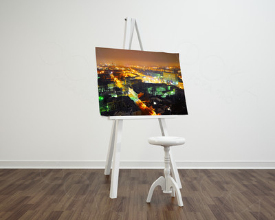 Фотокартина на холсте 80х50см «Ночная Тверь» — фото