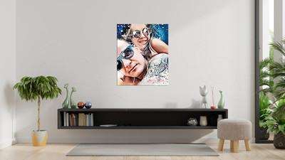 Фотокартина в стиле дрим-арт на холсте 100х120см «Люблю тебя» — фото