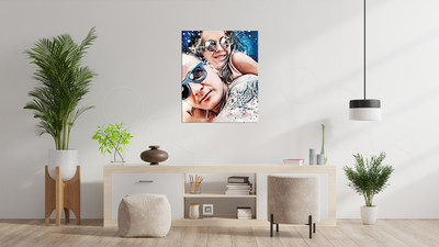 Фотокартина в стиле дрим-арт на холсте 100х120см «Люблю тебя» — фото