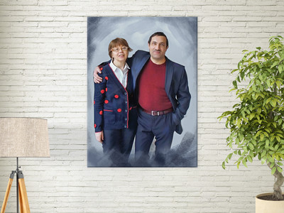 Фотокартина на холсте 50х70см «Семья» — фото