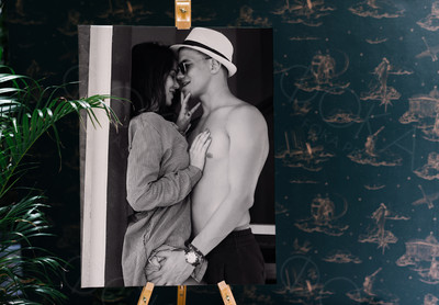 Фотокартина на холсте 60х80см «Влюблённая пара» — фото