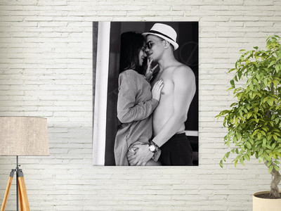 Фотокартина на холсте 60х80см «Влюблённая пара» — фото