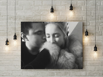 Фотокартина на холсте 50х40см «Это любовь» — фото