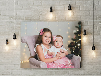 Фотокартина на холсте 60х40см «Сёстры» — фото