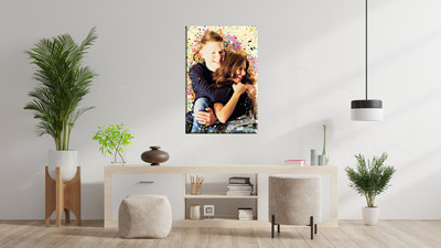 Фотокартина на холсте 40х60см «Счастливые влюбленные» — фото