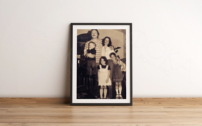 Фотокартина на холсте 40х50см «Большая дружная семья» — фото