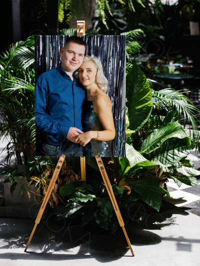 Фотокартина на холсте с подрамником 50х70см «Семья» — фото