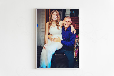 Фотокартина на холсте 50х70см «Счастливые влюбленные» — фото