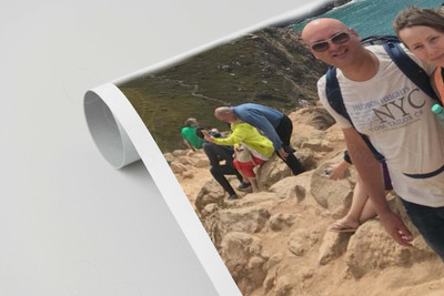 Фотокартина на холсте 40х60см «Пара в горах» — фото