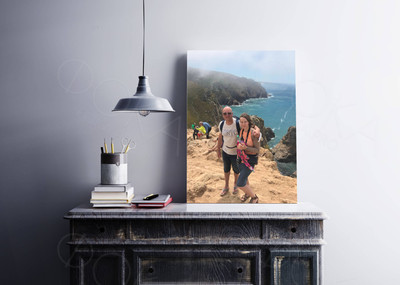 Фотокартина на холсте 40х60см «Пара в горах» — фото