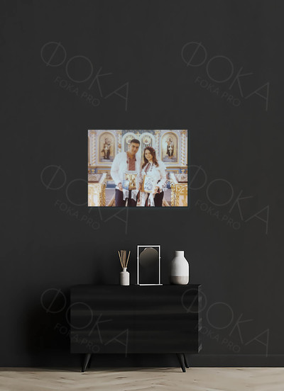 Фотокартина на холсте 60х40см «Венчание» — фото