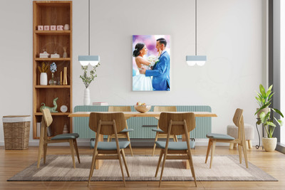 Фотокартина в стиле дрим-арт на холсте 50х70см «Жених и невеста» — фото