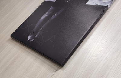 Картина с ЧБ фотографией «Две девушки» — фото