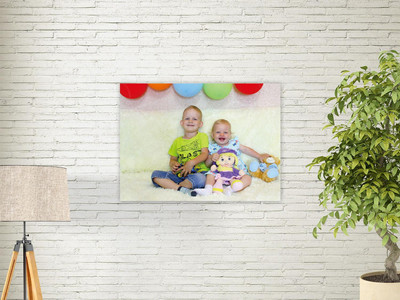 Фотокартина 40х30см «Дети с шарами» — фото