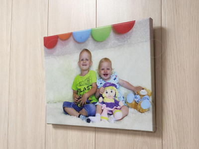 Фотокартина 40х30см «Дети с шарами» — фото