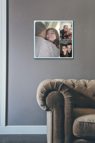 Картина-фотоколлаж 50х50см из 3-х фото — фото