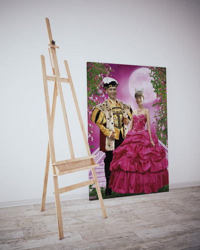 Фотокартина-монтаж на холсте 40х60см «Подарок родителям» — фото