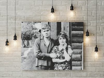 Фотокартина на холсте 40х30см «Фото родителей» — фото
