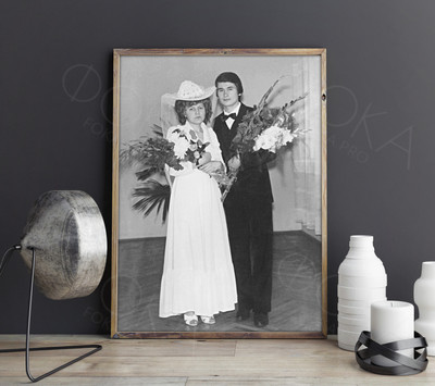 Фотокартина на холсте 40х60см «Маме 55 лет» — фото