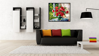 Фотокартины на холстах 40х30см «Цветы мак» — фото