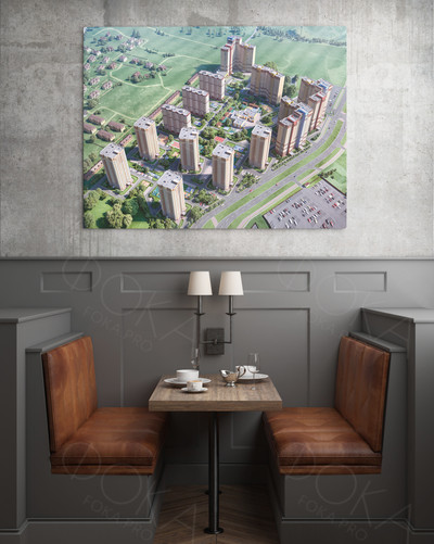 Фотокартина на холсте 120х80см Генплан «Брусилово» — фото