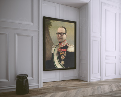 Фотокартина-монтаж на холсте 30х40см «Генерал Олег» — фото