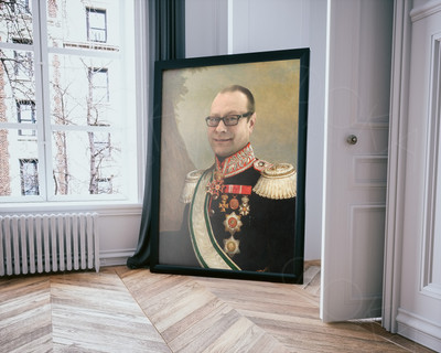 Фотокартина-монтаж на холсте 30х40см «Генерал Олег» — фото