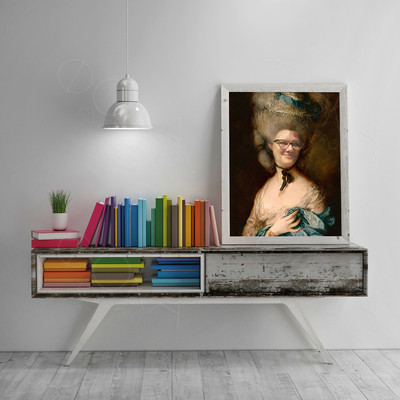 Фотокартина-монтаж на холсте 25х30см «Бабушка княгиня» — фото