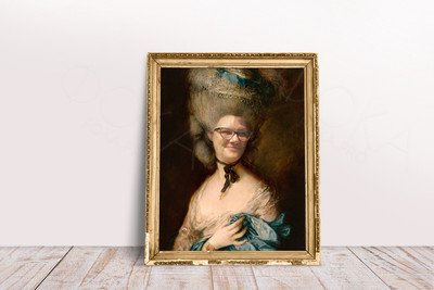 Фотокартина-монтаж на холсте 25х30см «Бабушка княгиня» — фото