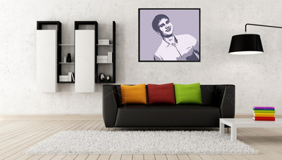 Фотокартина-портрет на холсте 50х40см в стиле поп-арт — фото