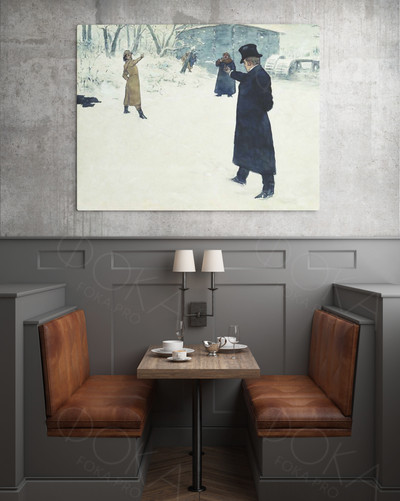 Фотокартина на холсте 80х60см «Дуэль» — фото