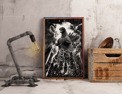 Фотокартина на холсте 60х80см «Годзилла» — фото