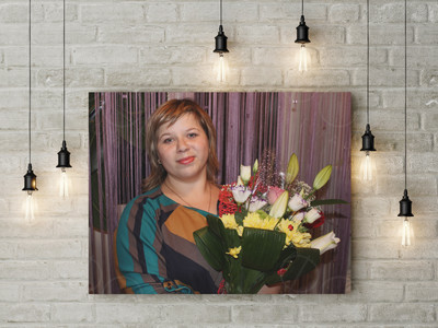 Фотокартина на холсте 80х60см «Юбиляр 35 лет» — фото