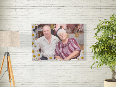 Фотокартина на холсте 60х40см «Родители» — фото
