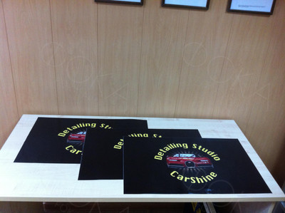 Плакаты 60х38см с логотипом автостудии «CarShine» — фото