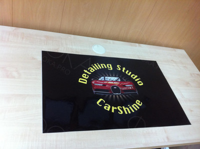 Плакаты 60х38см с логотипом автостудии «CarShine» — фото