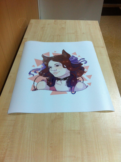 Картина на холсте 40х50см «Лиса Женя» (ручная отрисовка по фото в стиле «Поп-арт») — фото