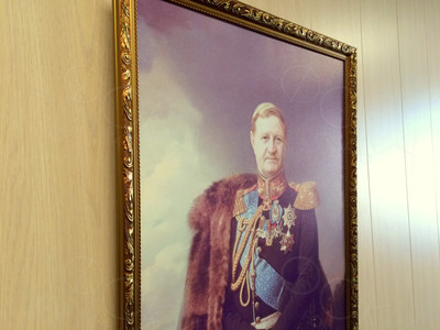 Фотокартина-монтаж на холсте 50х70см «Казак-полковник» — фото