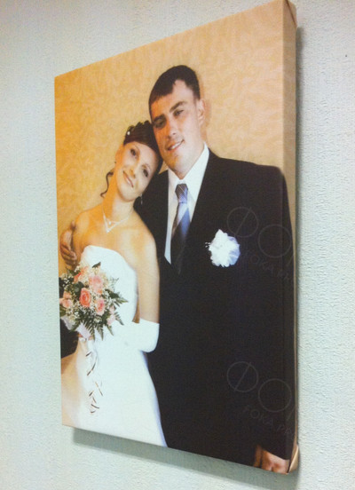 Фотокартина на холсте 30х40см «День свадьбы» — фото