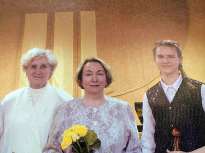 Фотография на холсте 60х35см «Выпускной в музыкальной школе» — фото